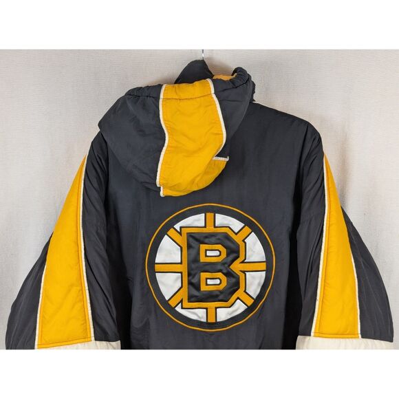 Vintage Starter Boston Bruins Pullover Puffer Coat w/ Front Pocket Size 2XL/XXL - Picture 12 of 15